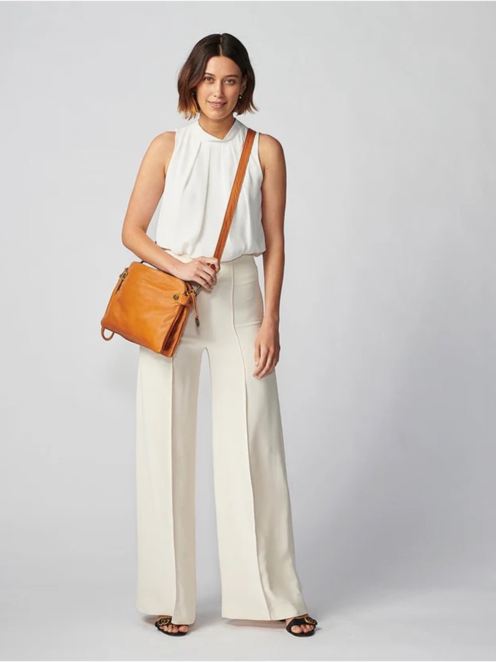 Wanderers Venetian Molto Grande Tan Quality Leather Crossbody Bag Commuter NWT - Picture 12 of 14